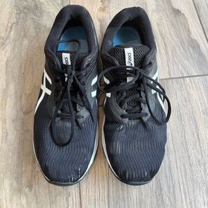 ASICS Men's Black and White Athletic Shoes size 11 no inserts